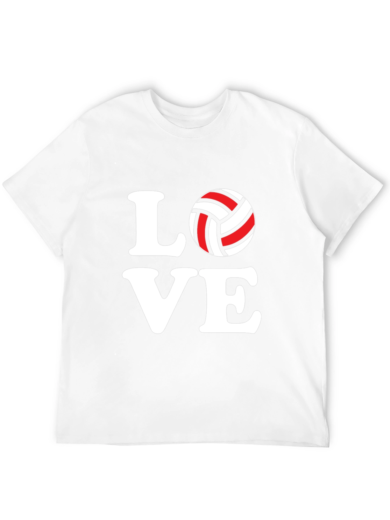 Volleyball Love Graphic Black T-Shirt