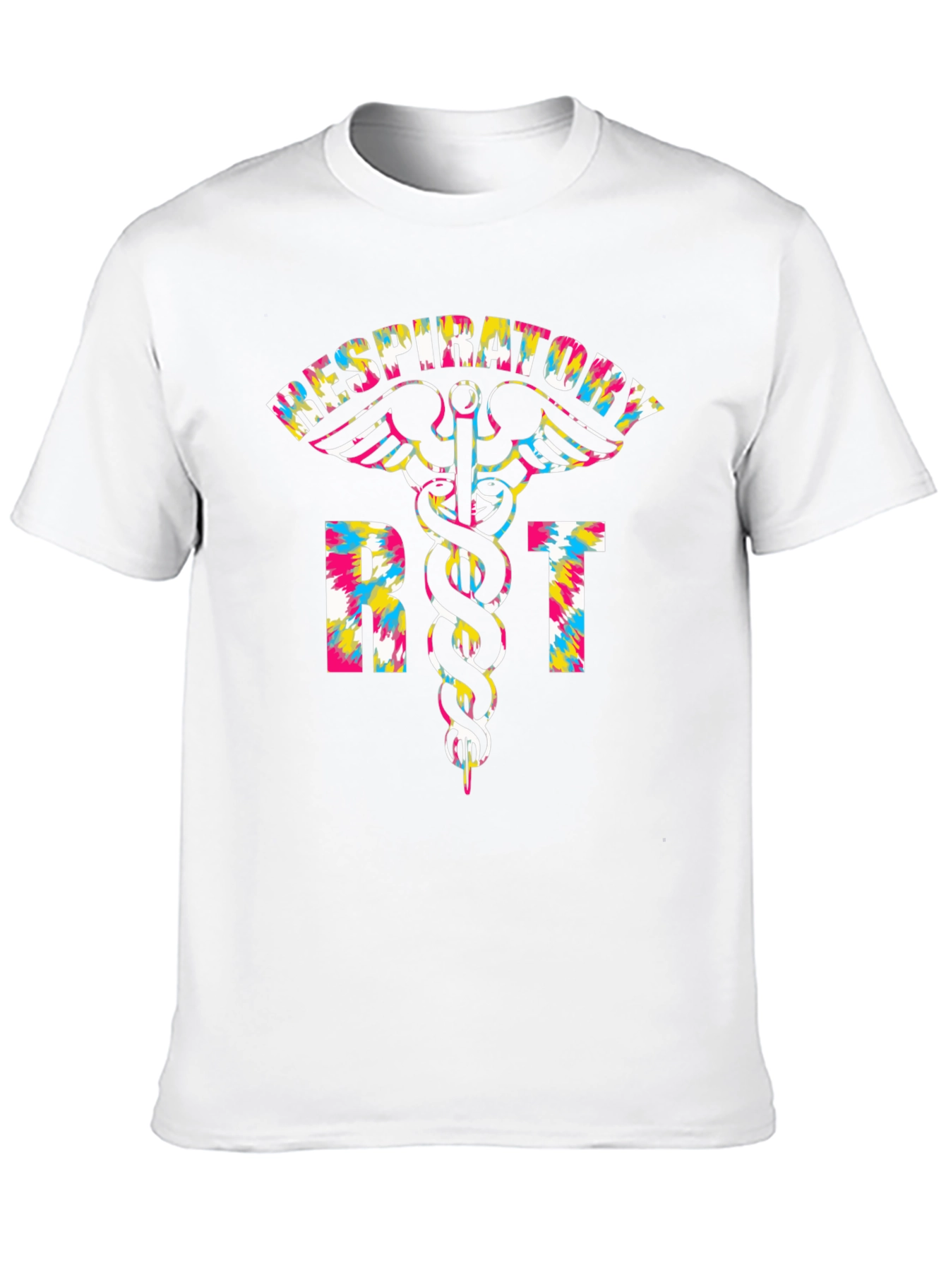 Respiratory Therapist RT Tie Dye Graphic T-Shirt