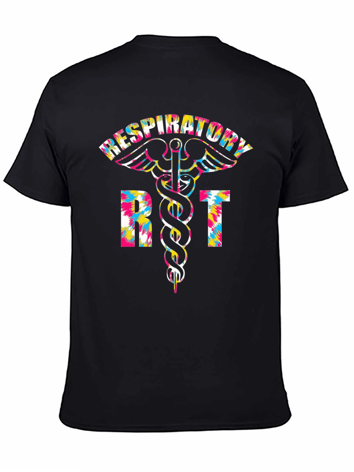 Respiratory Therapist RT Tie Dye Graphic T-Shirt