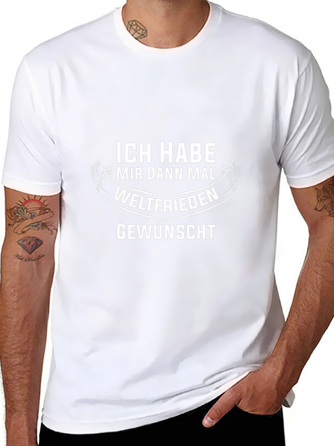 Ich Habe Weltfrieden Gewünscht Funny T-Shirt