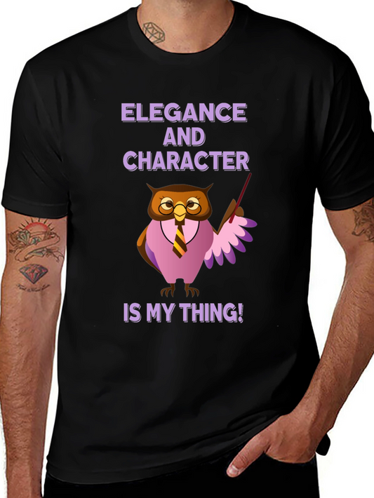 Elegance and Character Owl T-Shirt