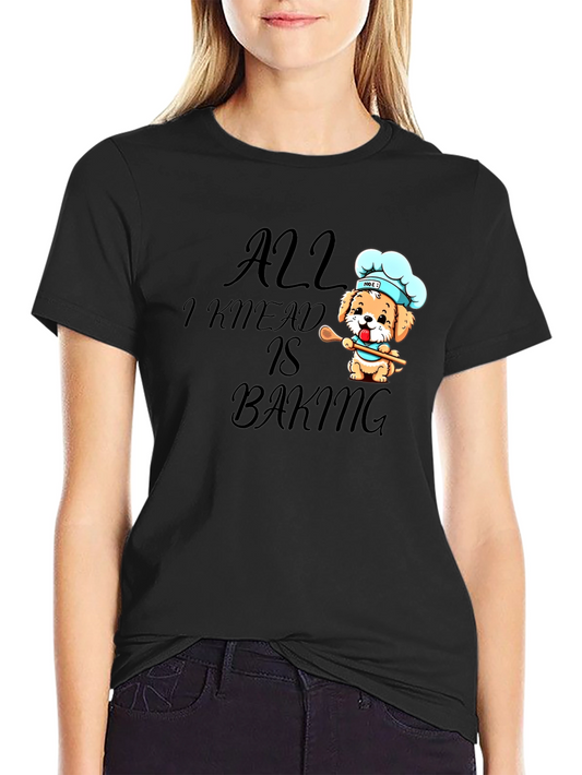 All I Knead is Baking Black Graphic Tee