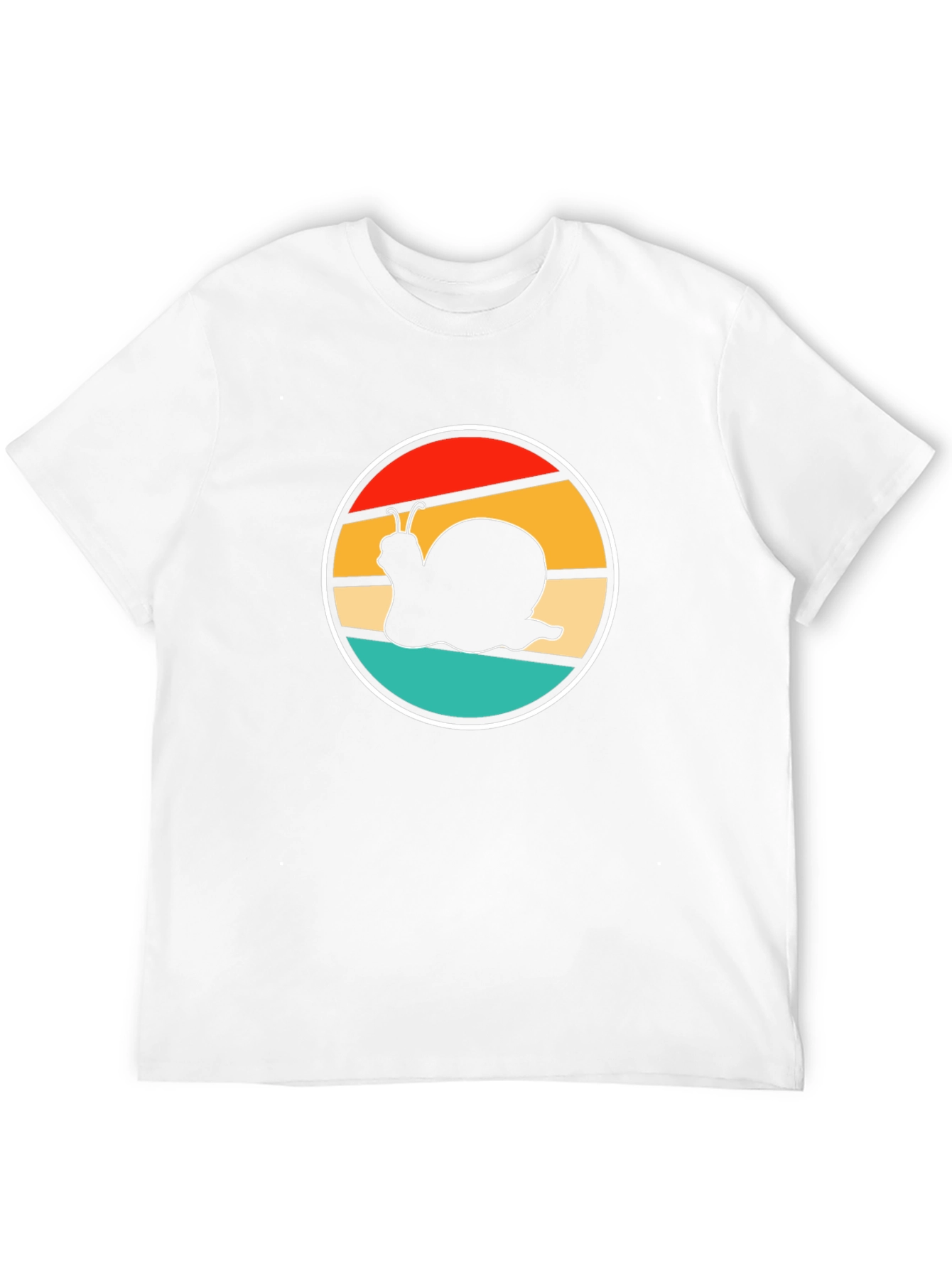 Retro Snail Graphic Tee - Black Cotton Comfort