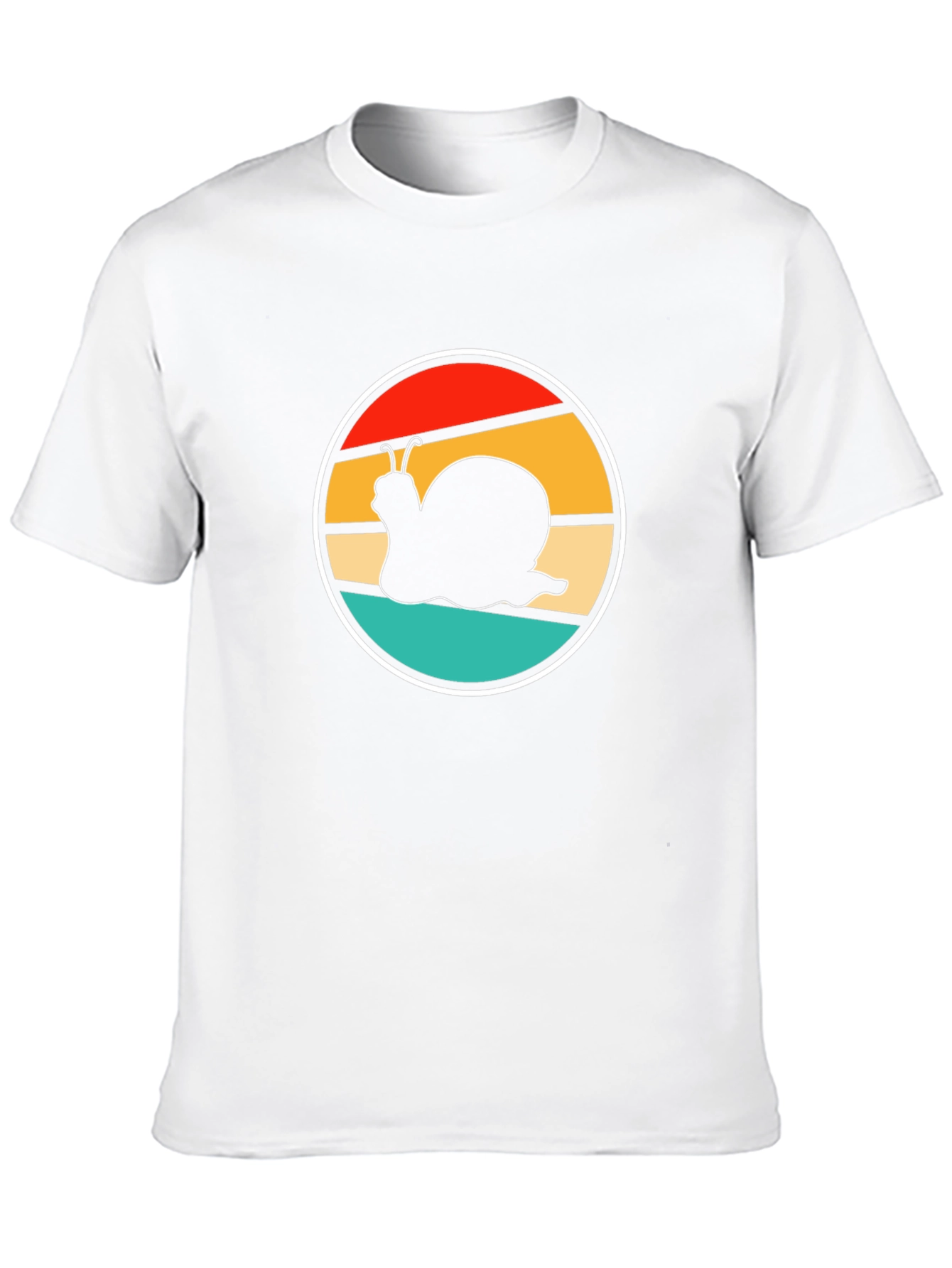 Retro Snail Graphic Tee - Black Cotton Comfort