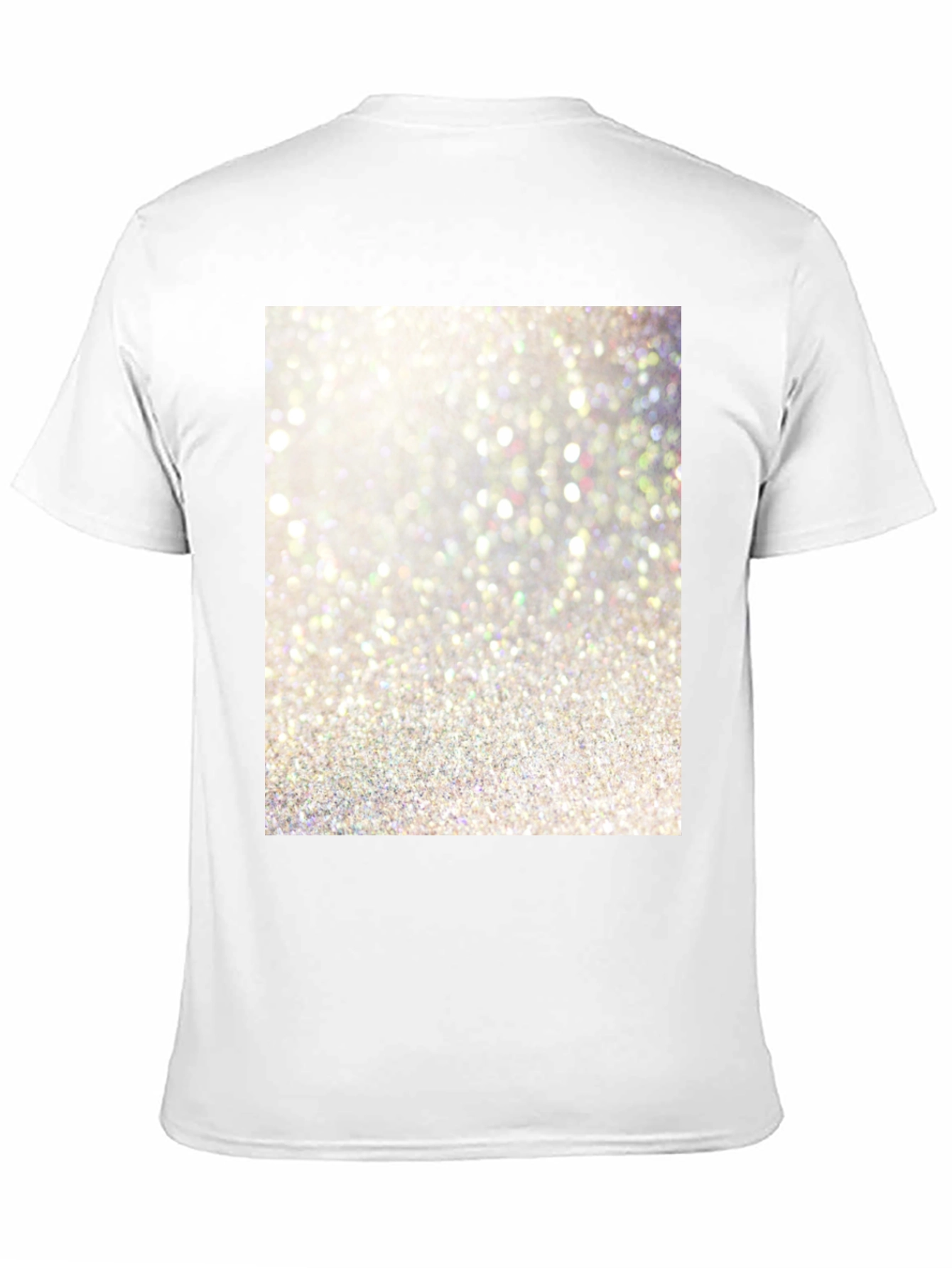 Sparkle Print Black Cotton Tee