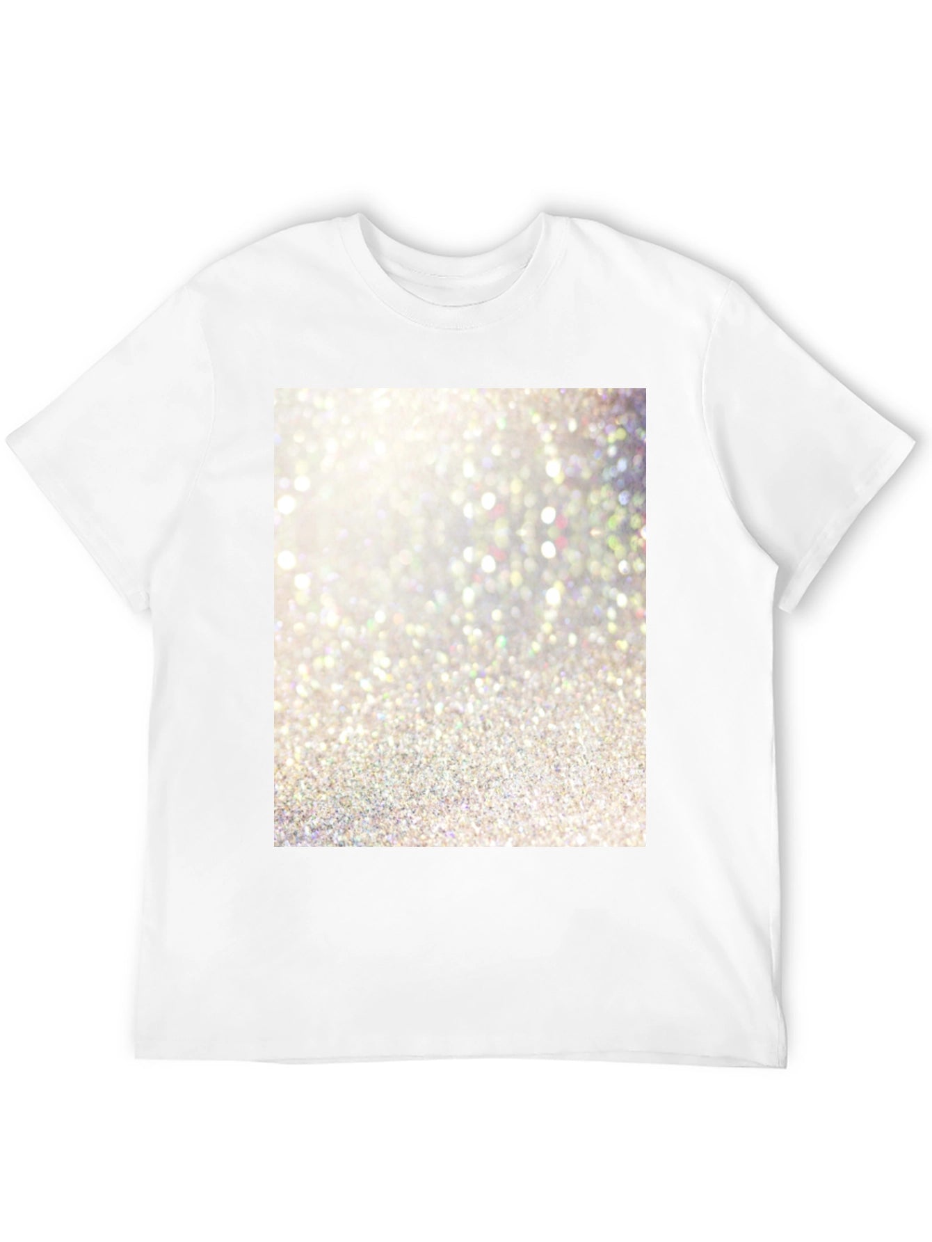 Sparkle Print Black Cotton Tee