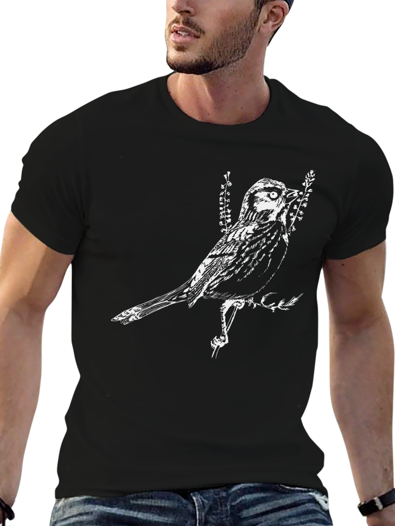 Bird Graphic T-Shirt - Cool Casual Tee
