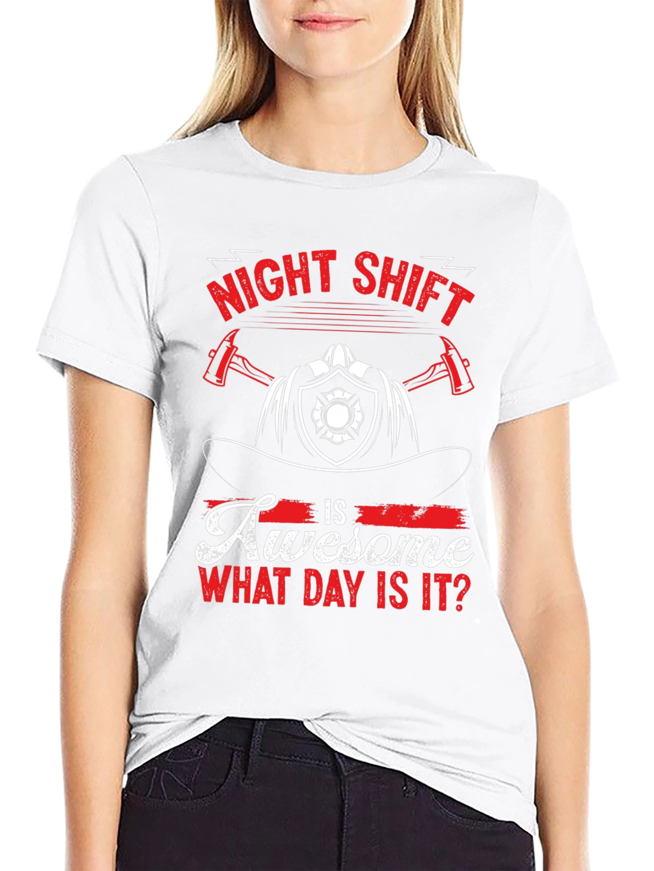 Night Shift Firefighter Graphic Tee