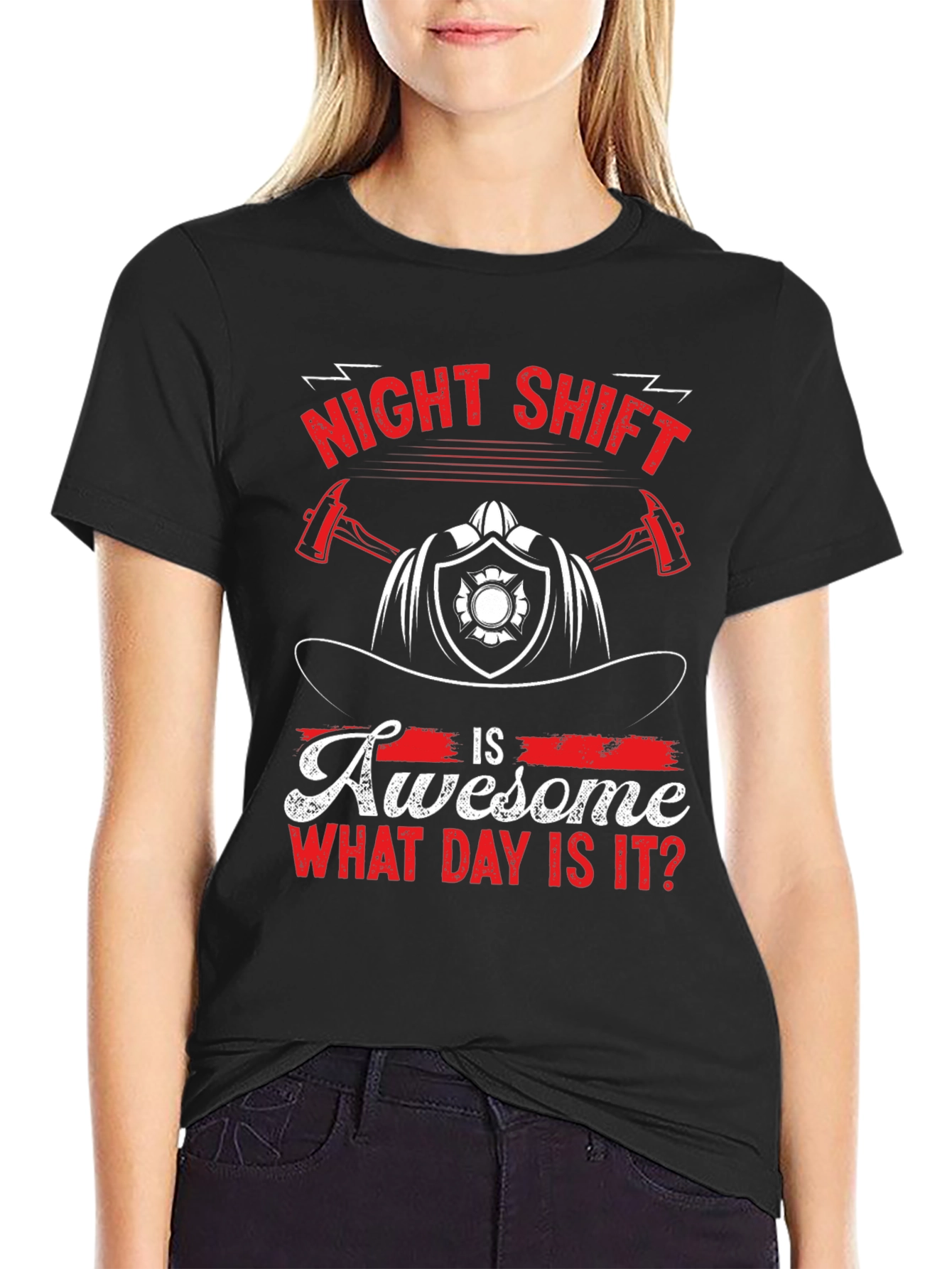 Night Shift Firefighter Graphic Tee