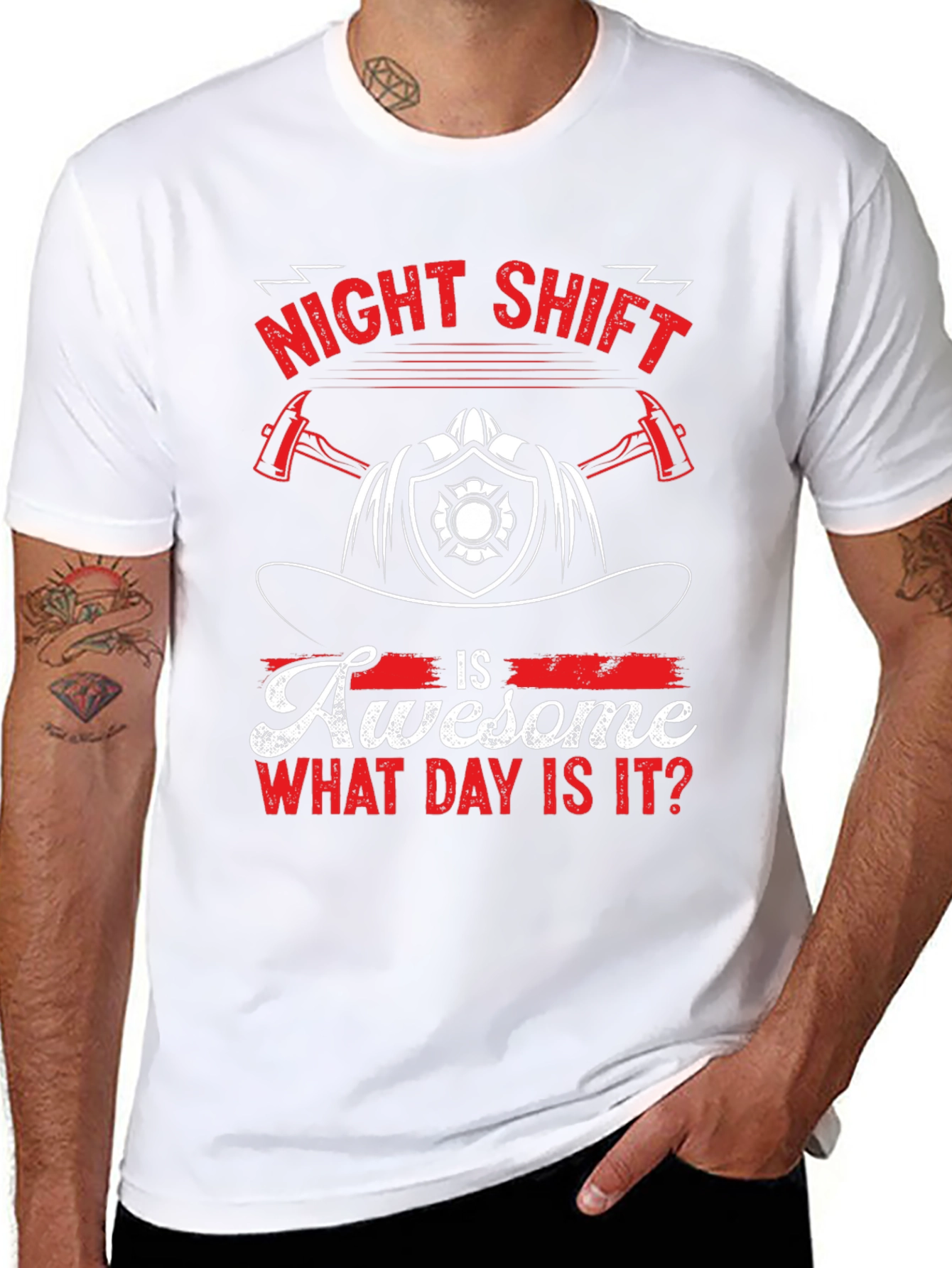Night Shift Firefighter Graphic Tee