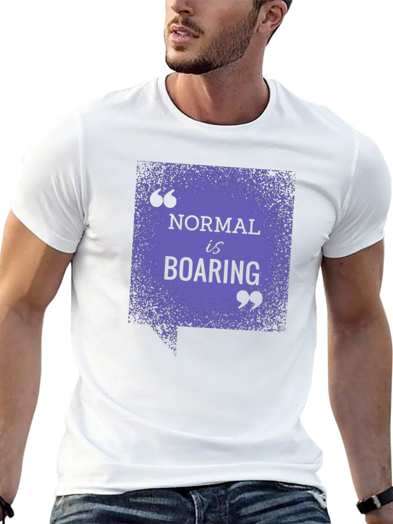 Normal Is Boaring Graphic Tee