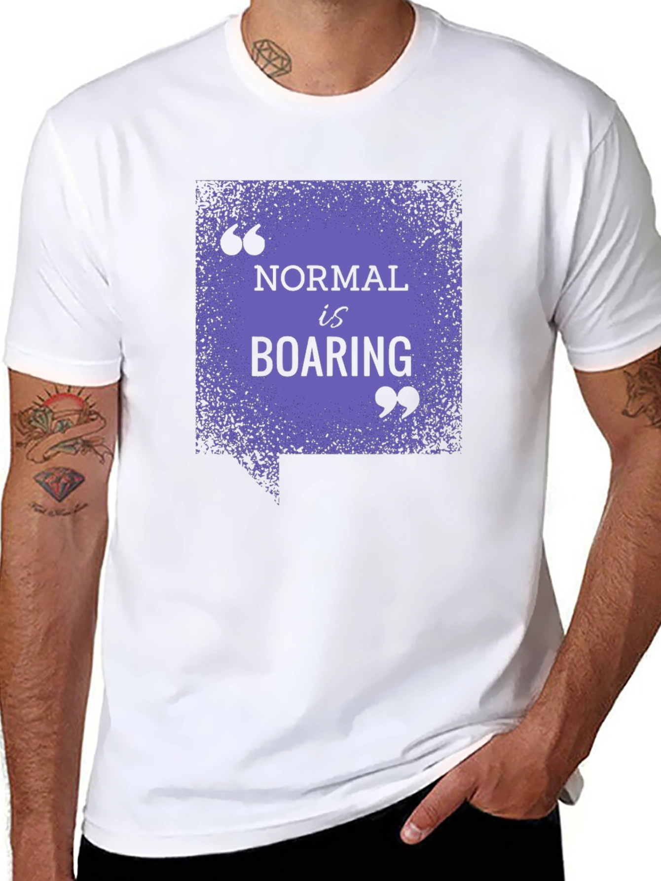 Normal Is Boaring Graphic Tee