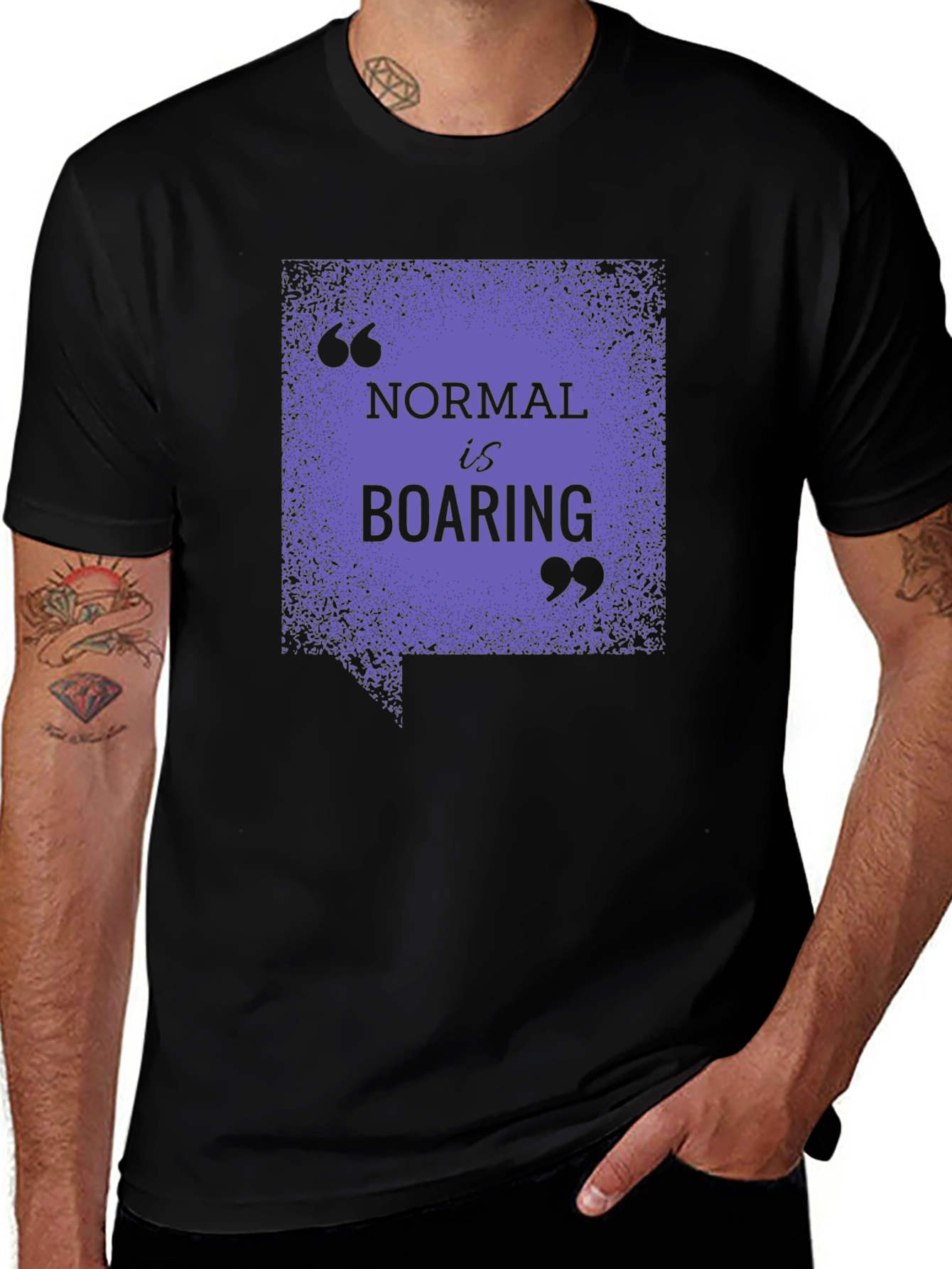 Normal Is Boaring Graphic Tee