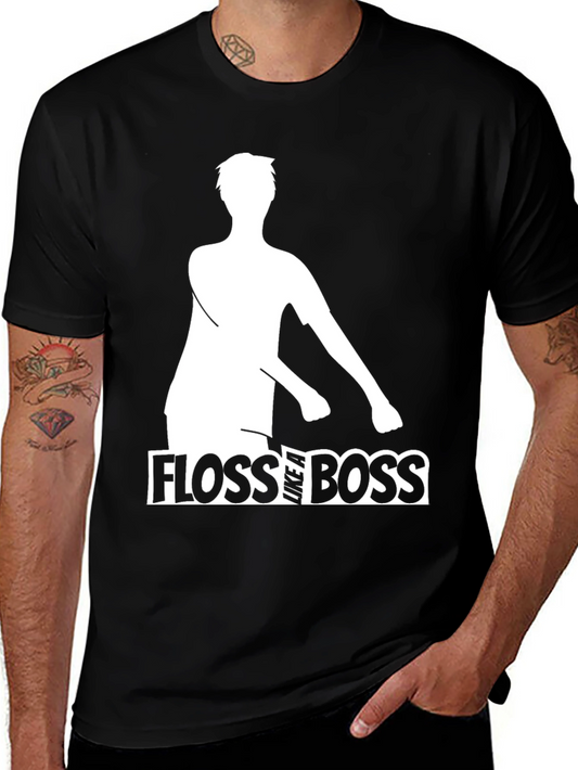 Floss Like A Boss T-Shirt - Dance Silhouette Graphic Tee