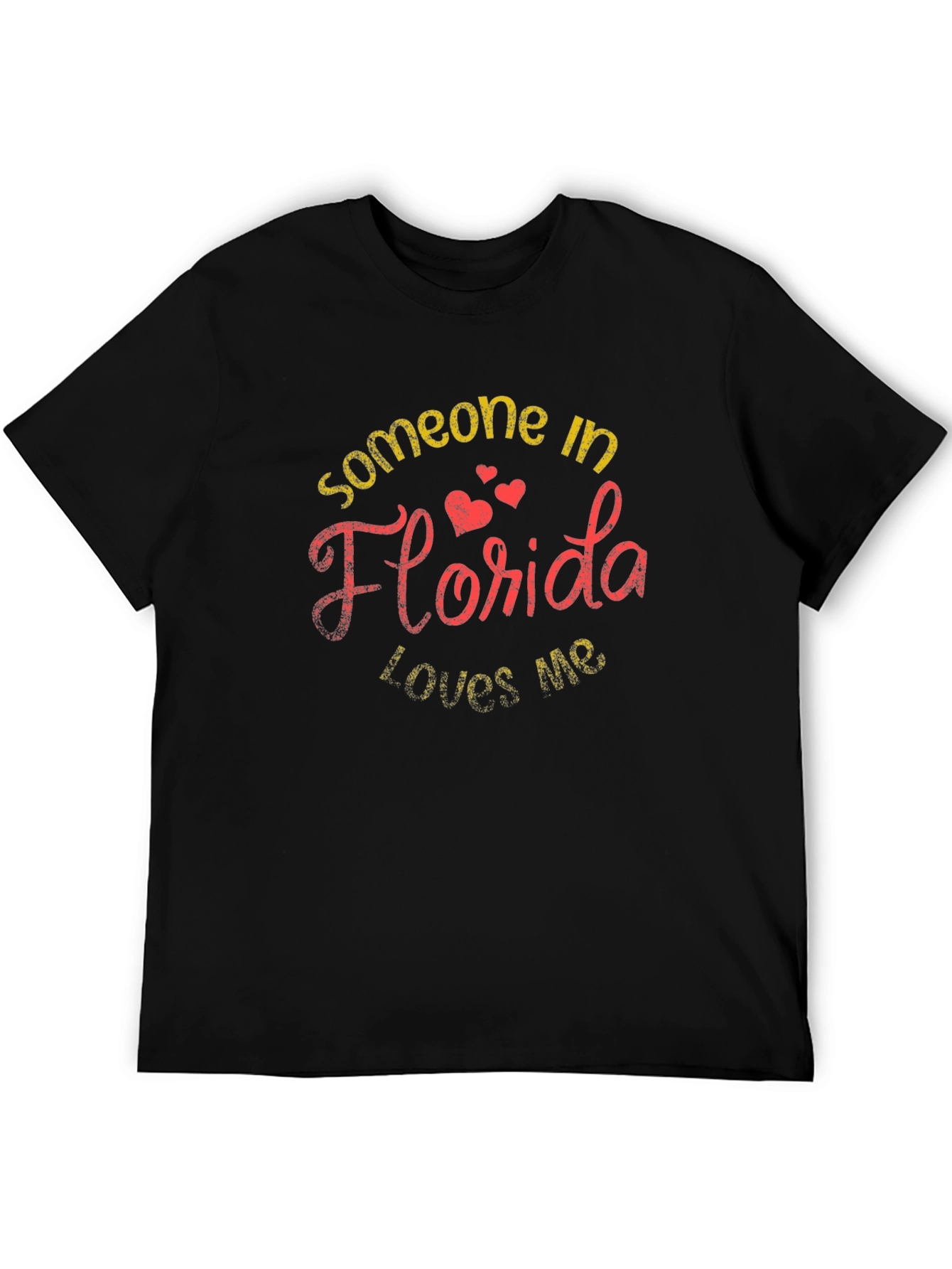 Someone in Florida Loves Me Black T-Shirt
