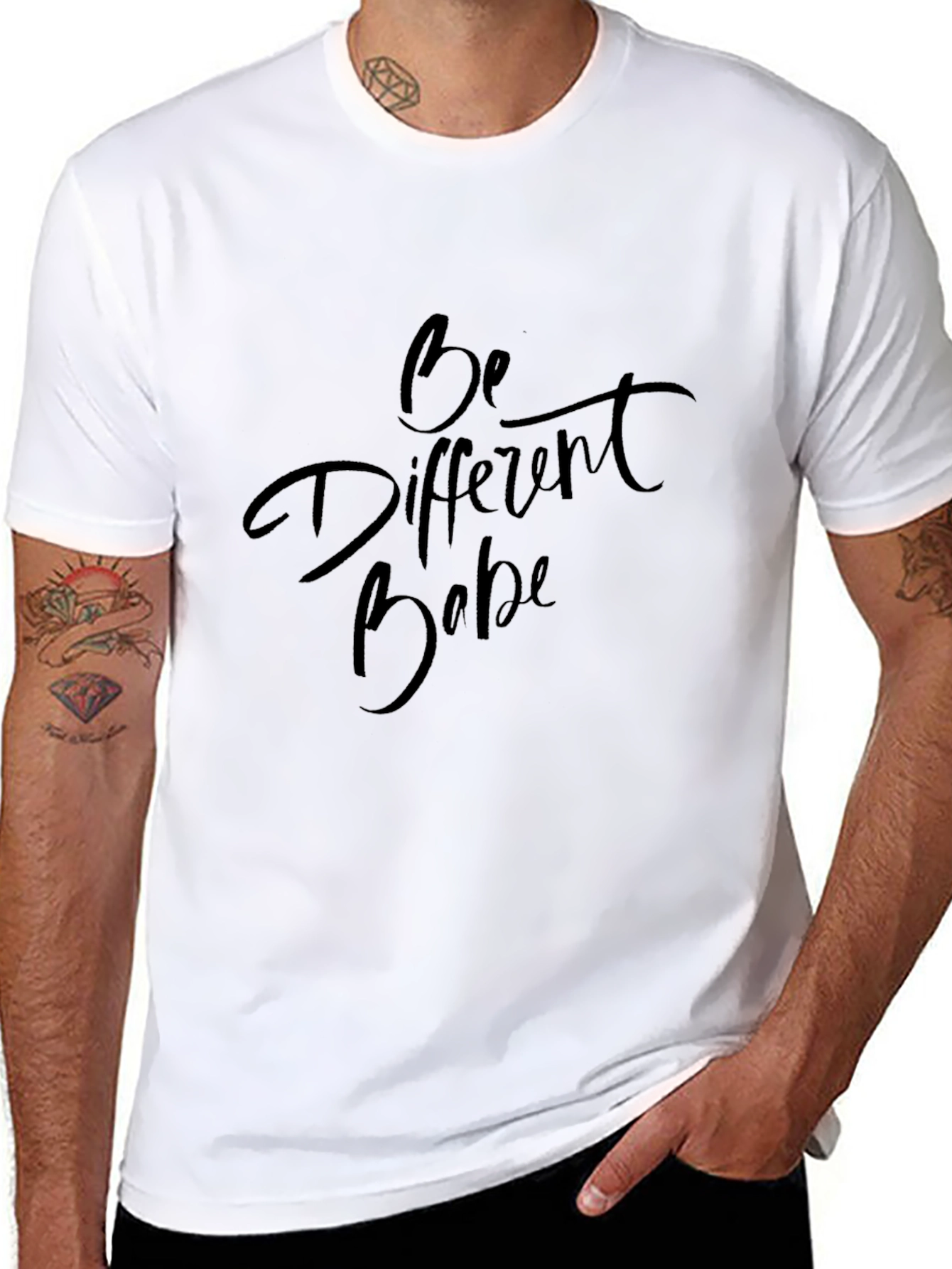 Be Different Babe Graphic Tee - Unisex Black T-Shirt