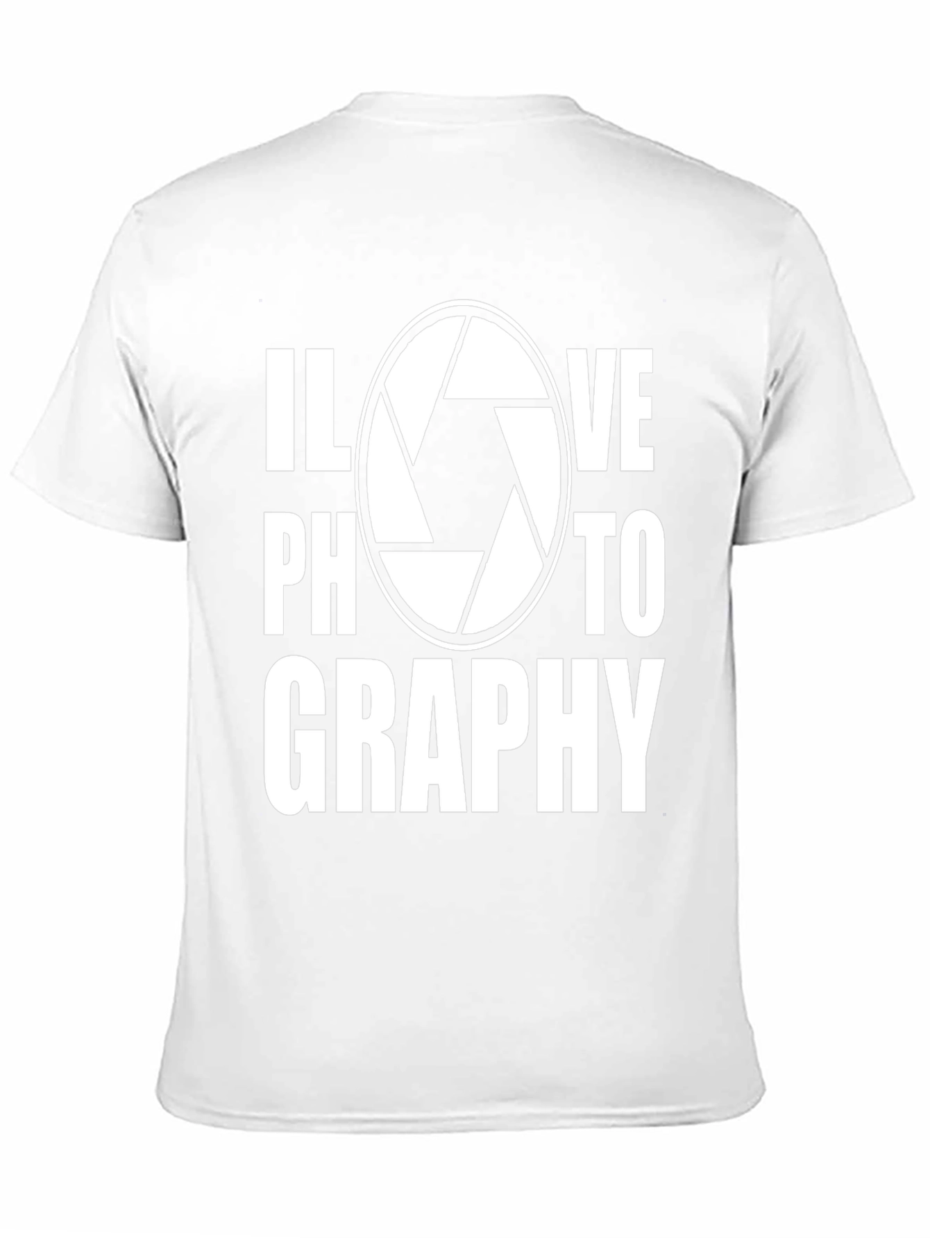 I Love Photography T-Shirt - Camera Shutter Design