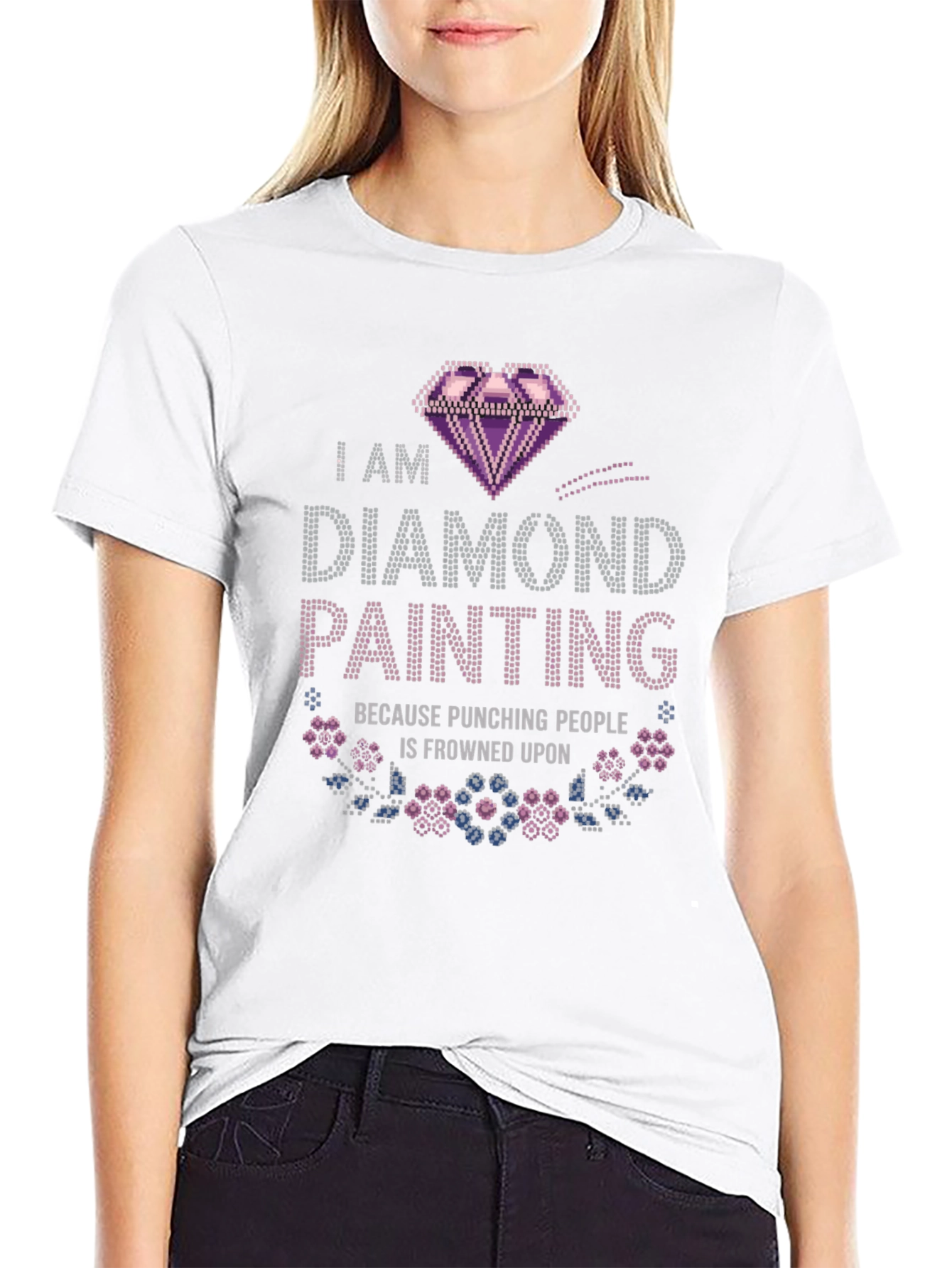Diamond Painting Punching People T-Shirt