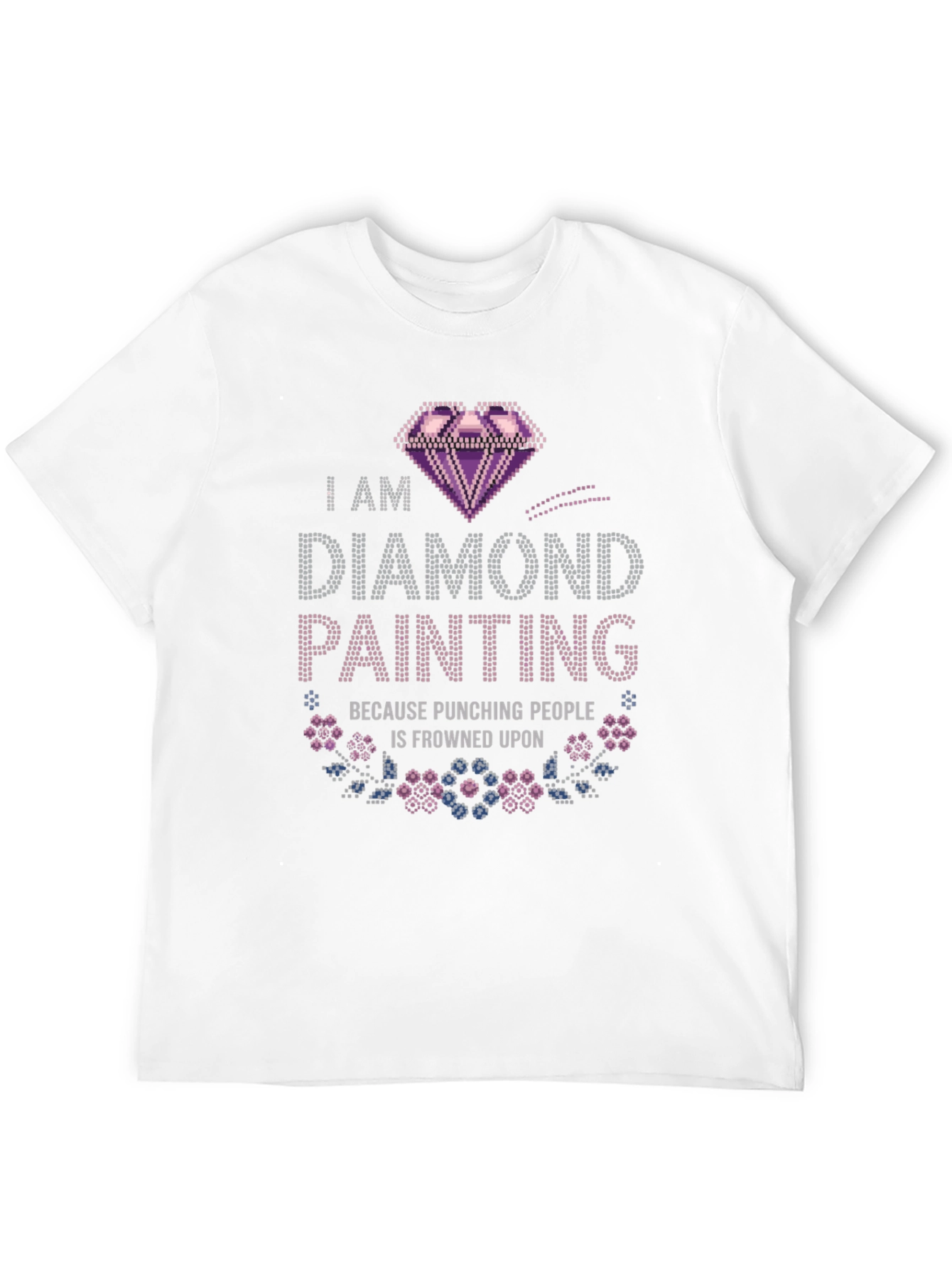 Diamond Painting Punching People T-Shirt