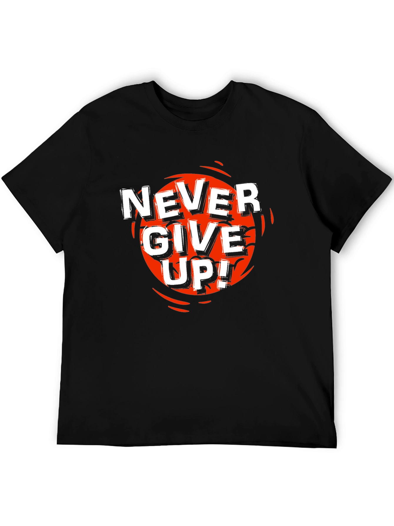 Never Give Up Graphic T-Shirt - Motivational Tee