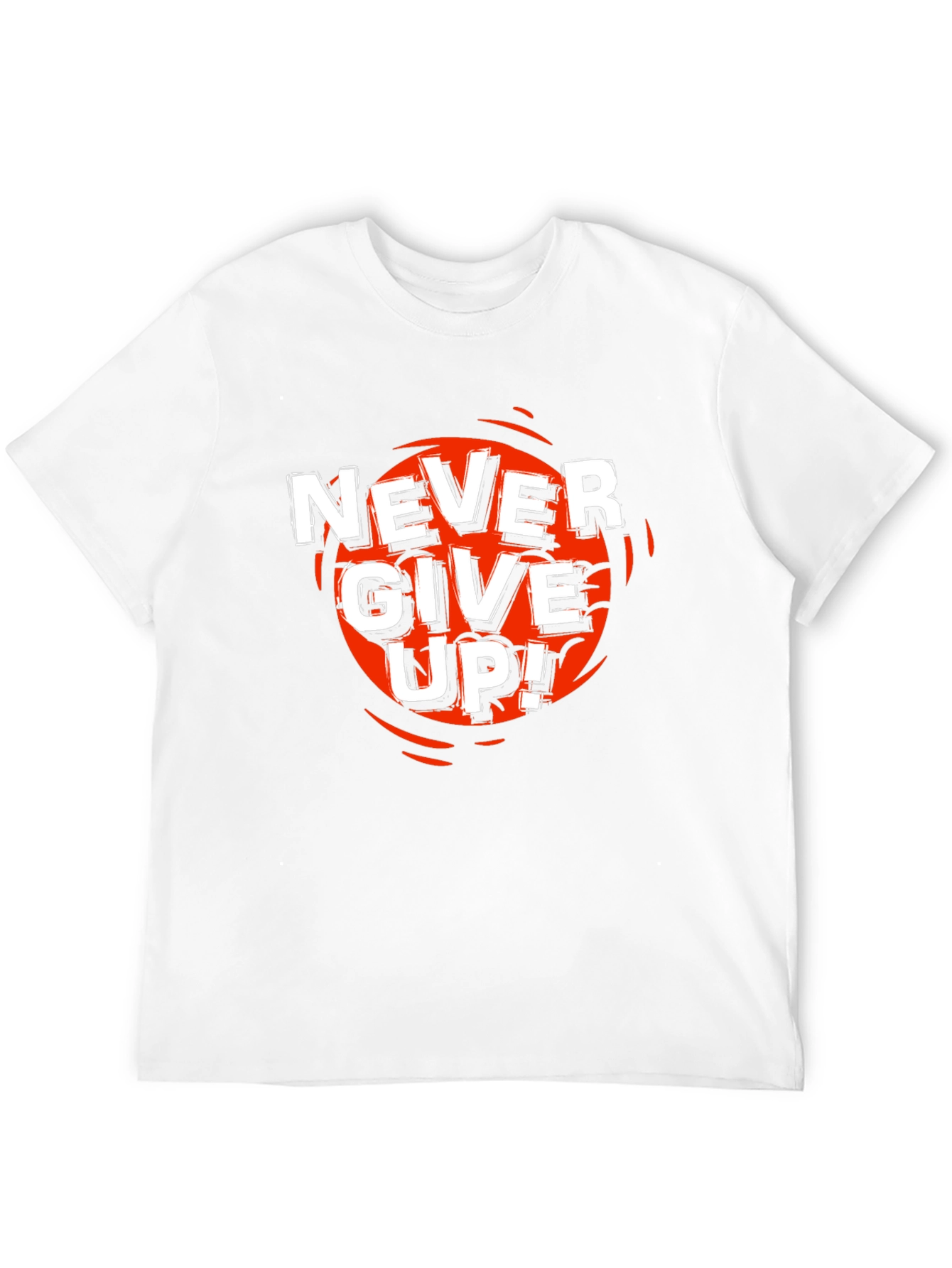 Never Give Up Graphic T-Shirt - Motivational Tee