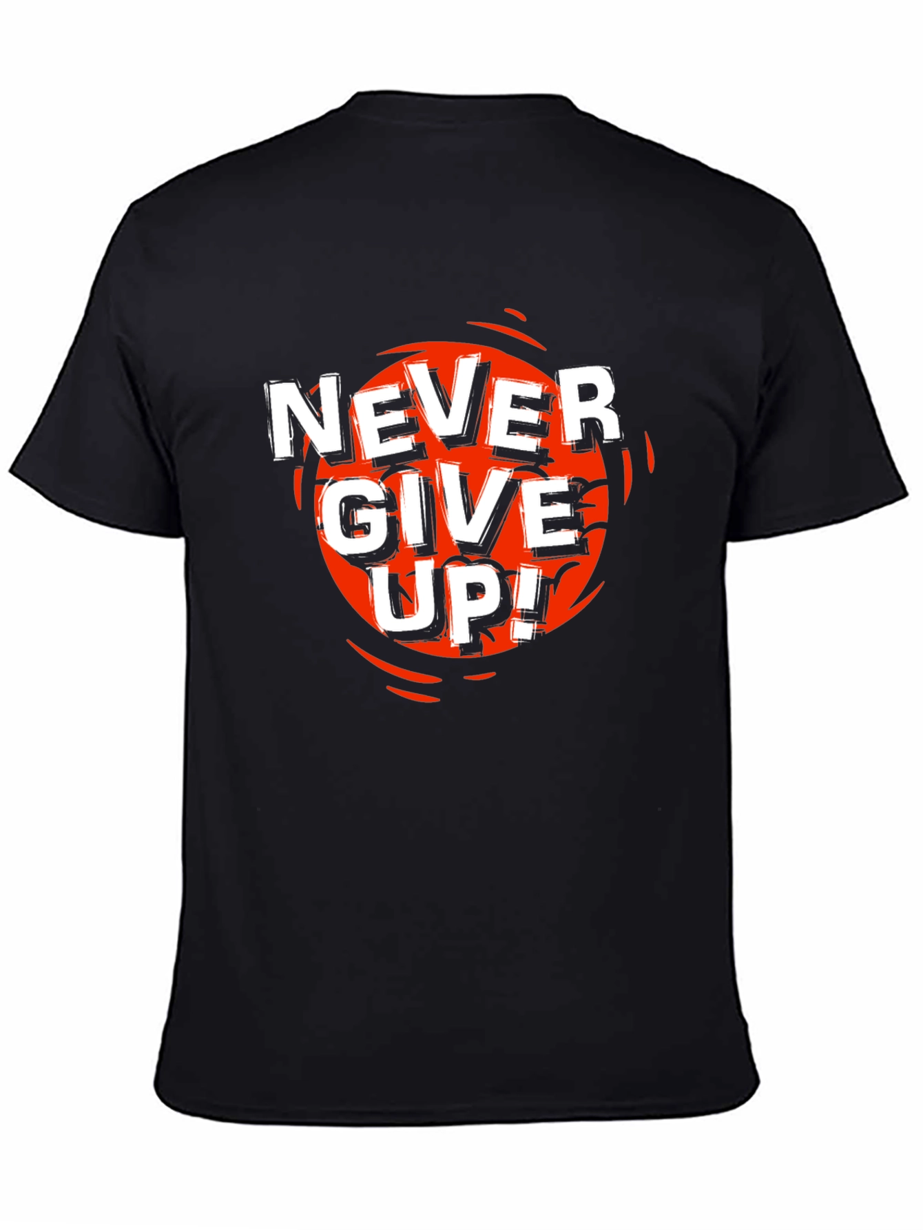 Never Give Up Graphic T-Shirt - Motivational Tee