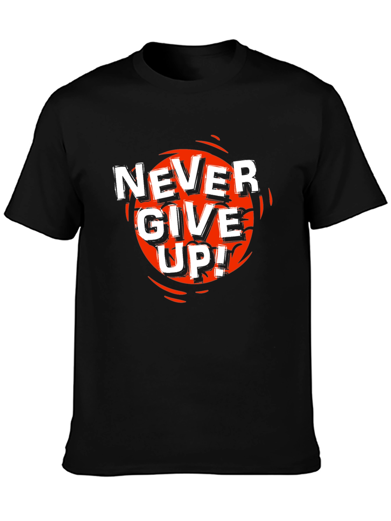 Never Give Up Graphic T-Shirt - Motivational Tee