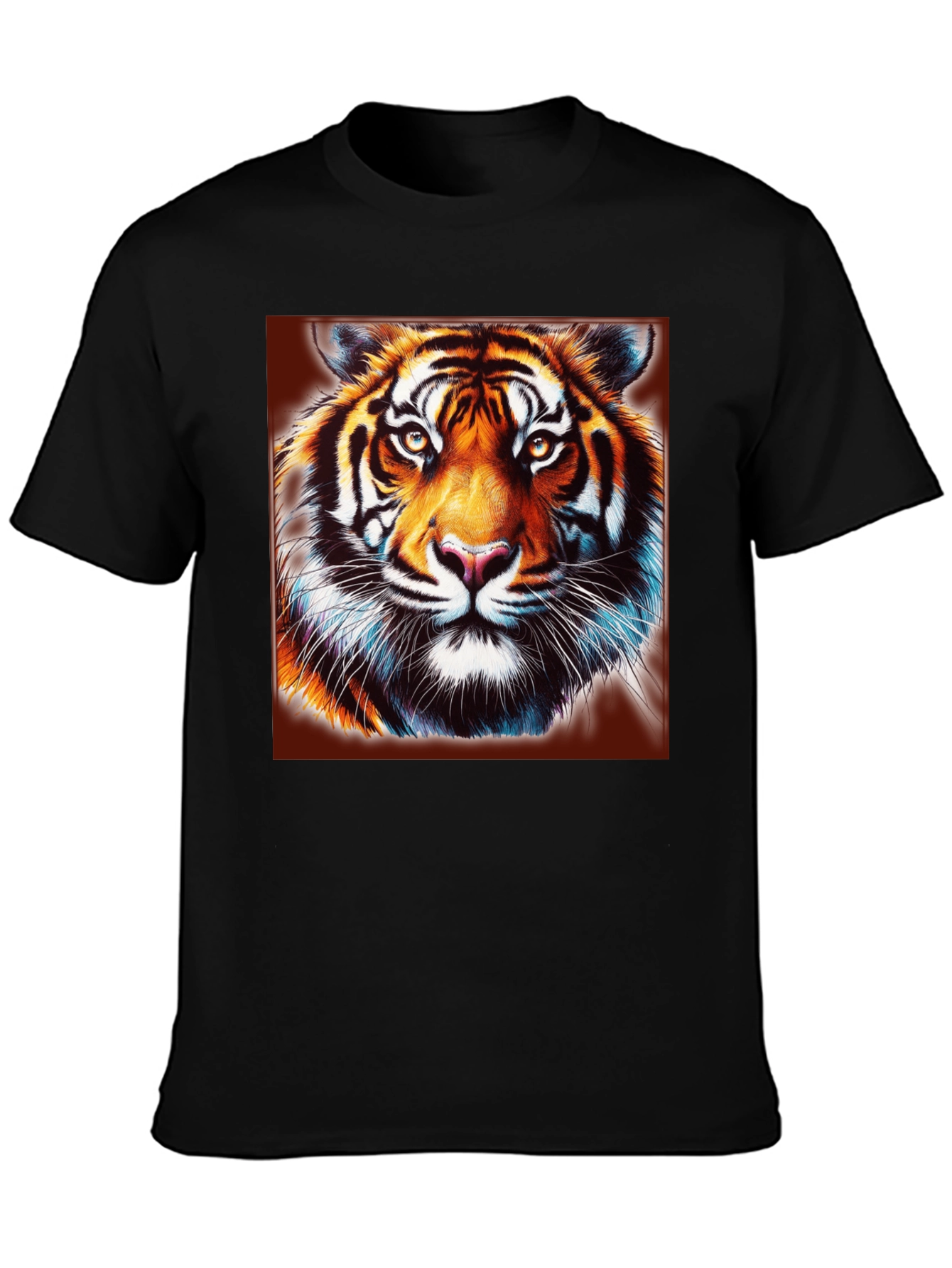 Tiger Graphic Black T-Shirt - Bold Animal Print