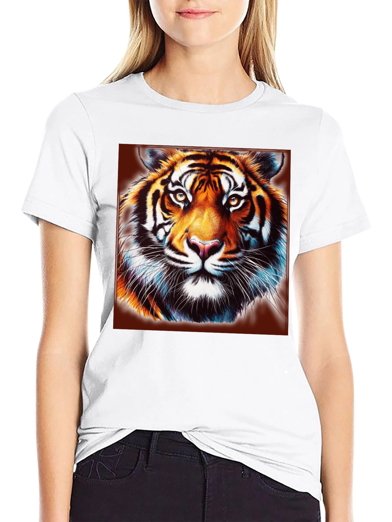 Tiger Graphic Black T-Shirt - Bold Animal Print