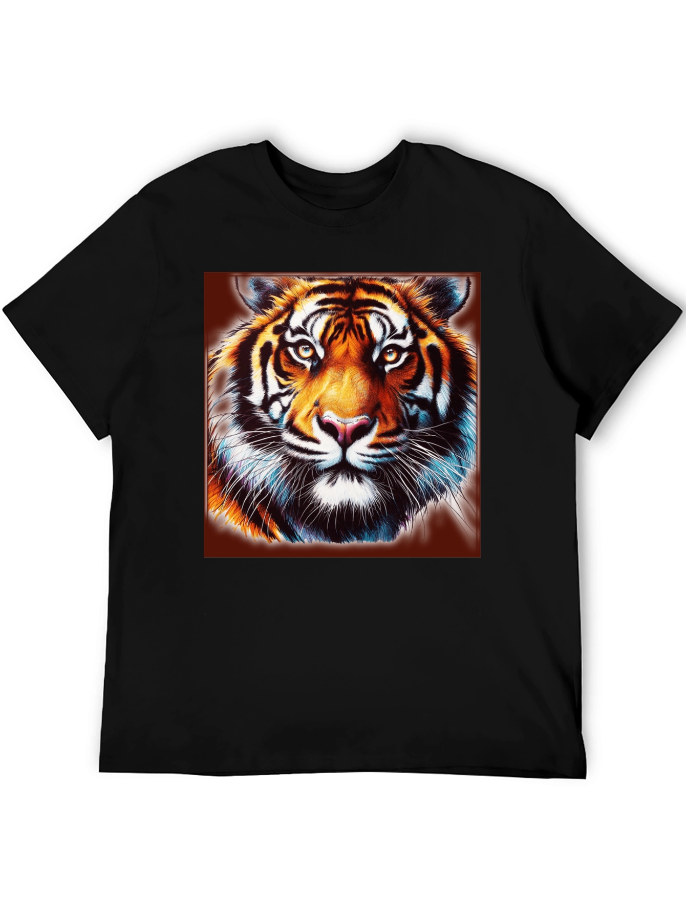 Tiger Graphic Black T-Shirt - Bold Animal Print