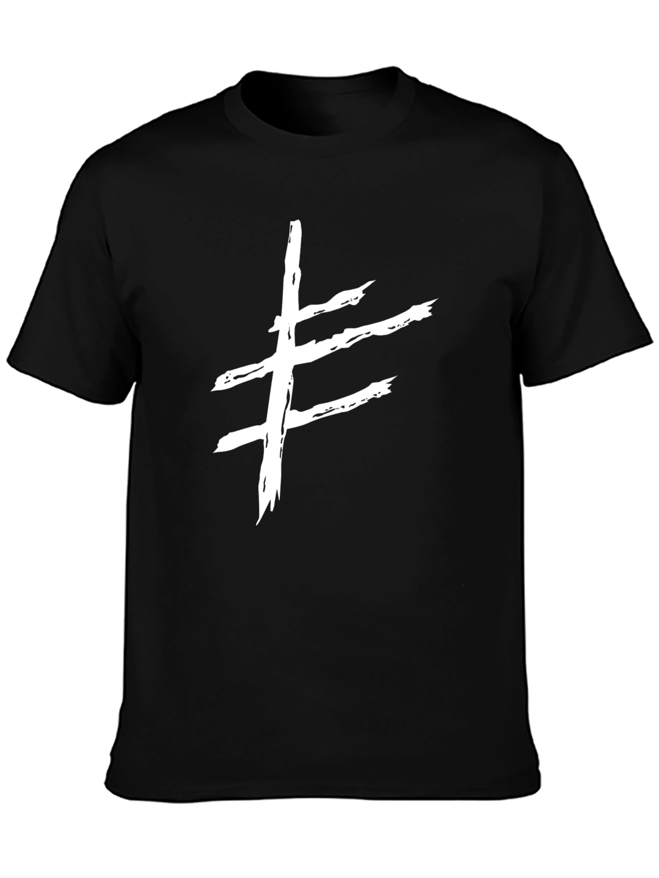 Striking Symbol T-Shirt - Modern Grunge Style
