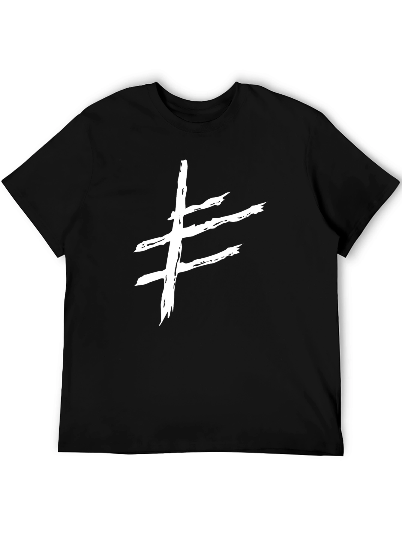 Striking Symbol T-Shirt - Modern Grunge Style