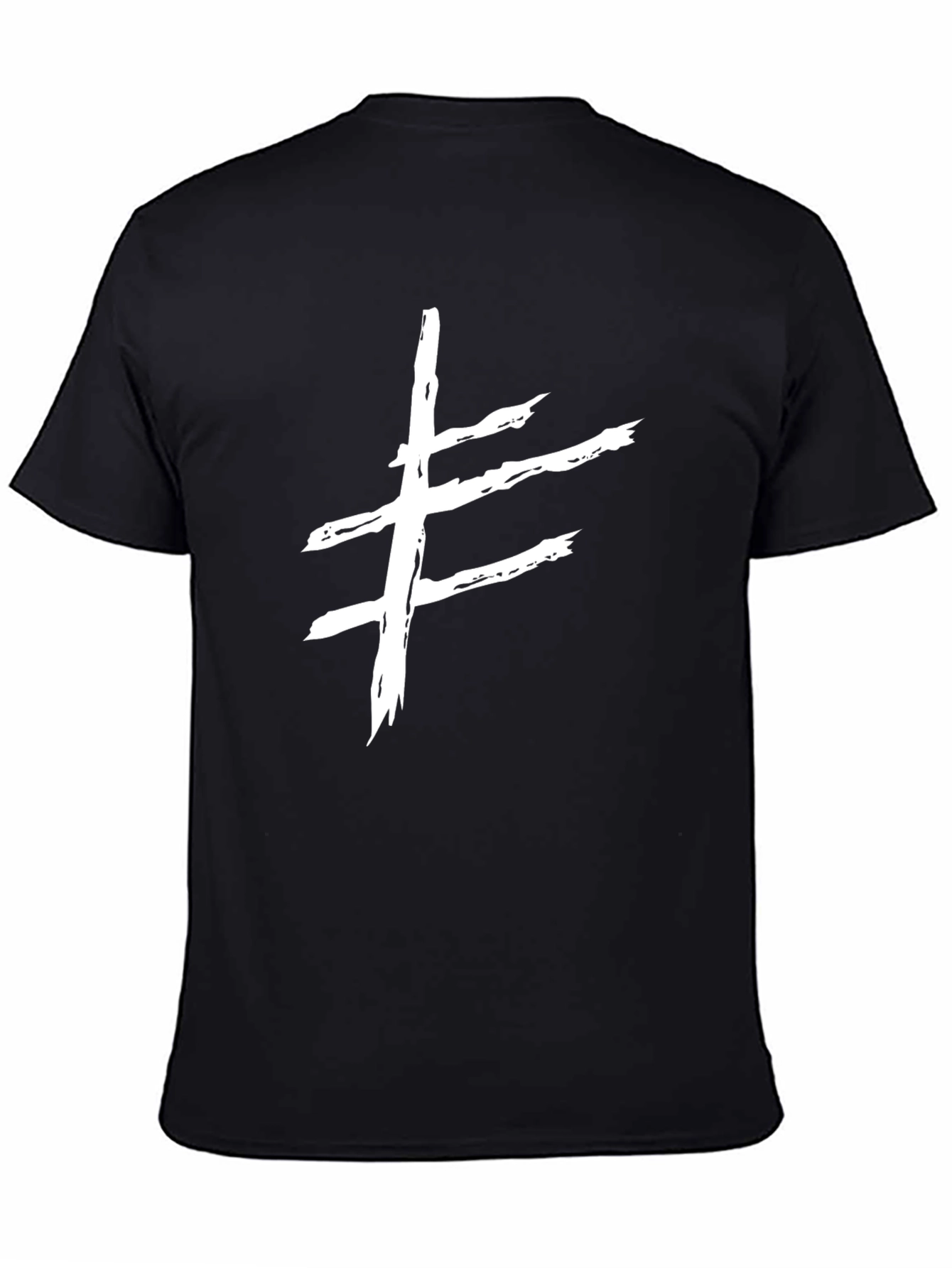 Striking Symbol T-Shirt - Modern Grunge Style