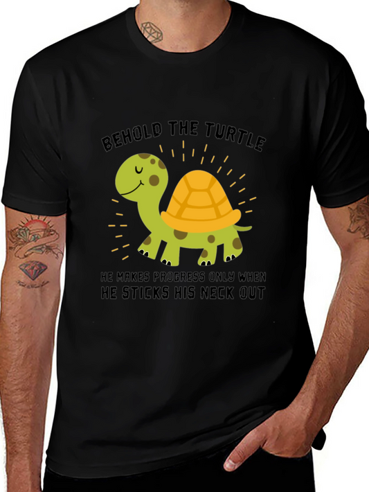 Behold the Turtle Graphic T-Shirt - Progress Humor Tee