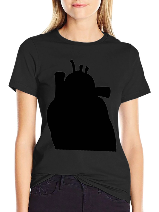 Anatomical Heart Graphic Tee - Black Cotton T-Shirt