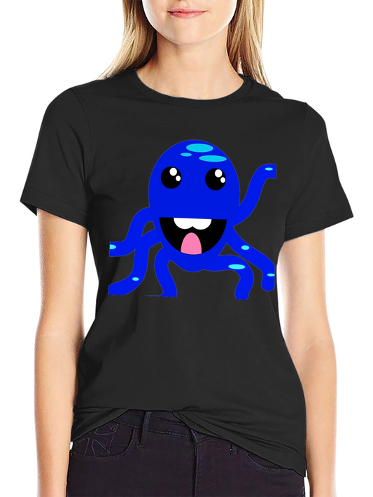 Blue Octopus Graphic Tee - Fun & Playful Design