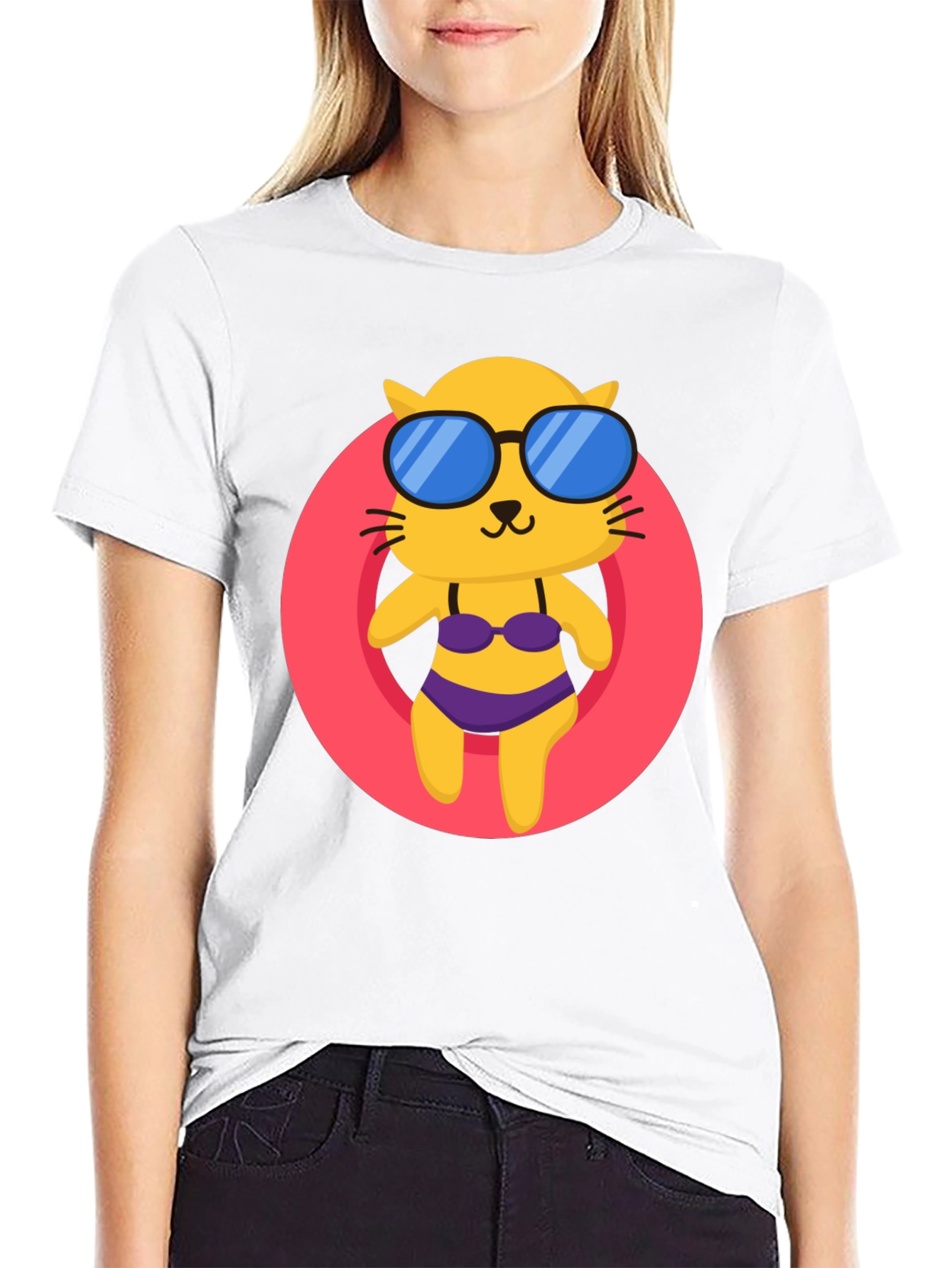 Cat in Bikini T-Shirt