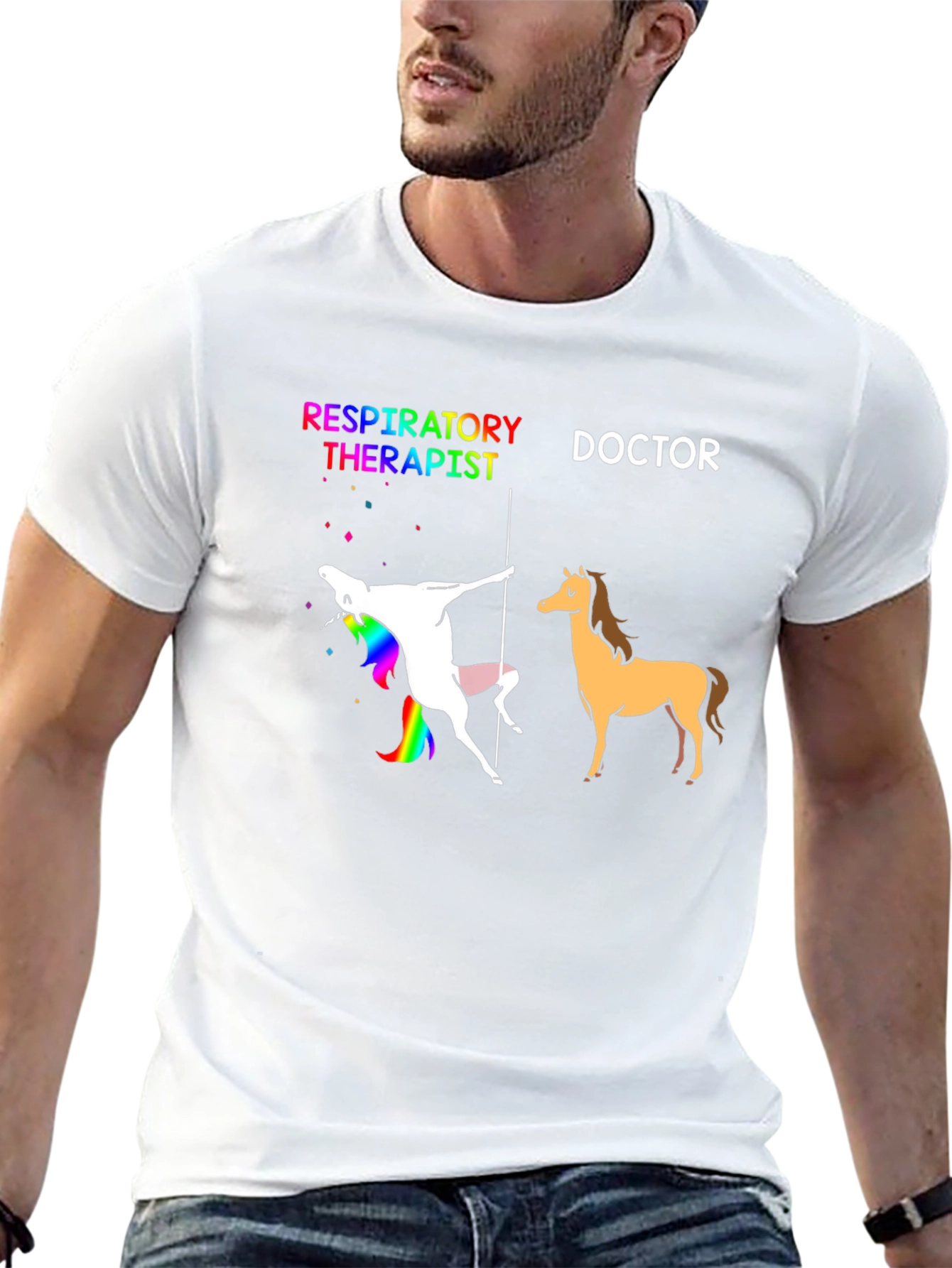 Respiratory Therapist vs Doctor T-Shirt