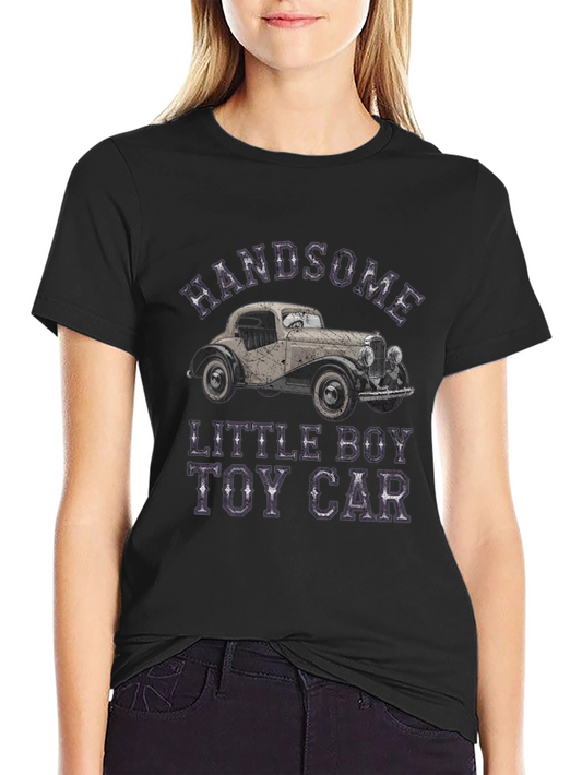 Handsome Little Boy Toy Car T-Shirt