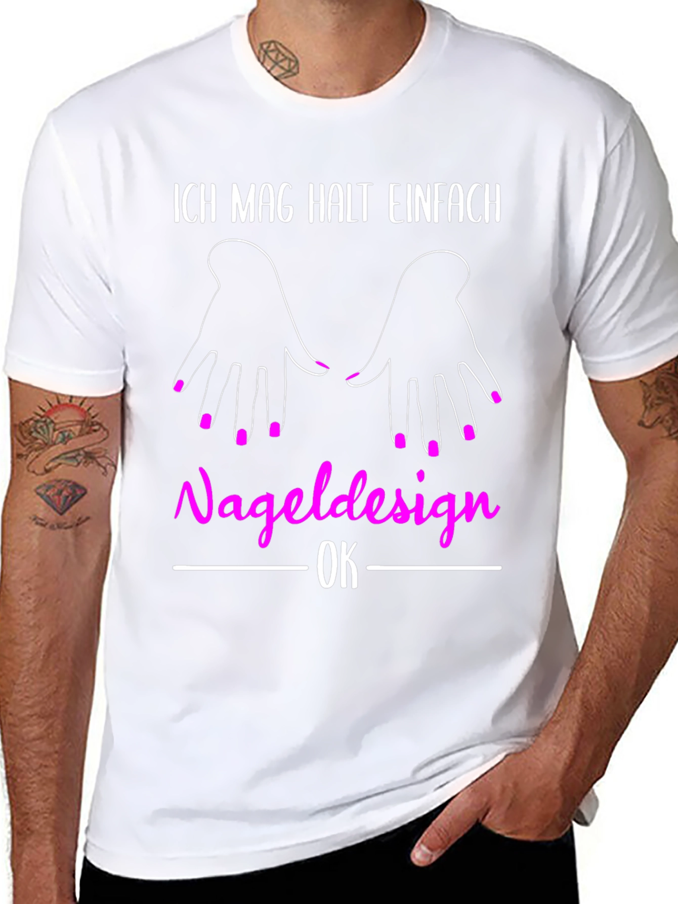 Funny Nail Design T-Shirt for Manicure Lovers