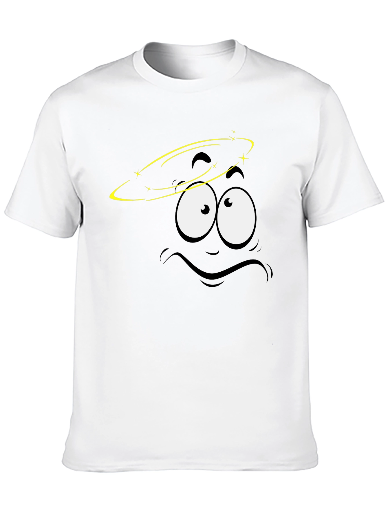 Dizzy Face Graphic Black T-Shirt