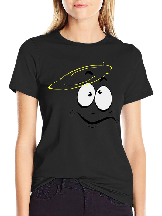 Dizzy Face Graphic Black T-Shirt
