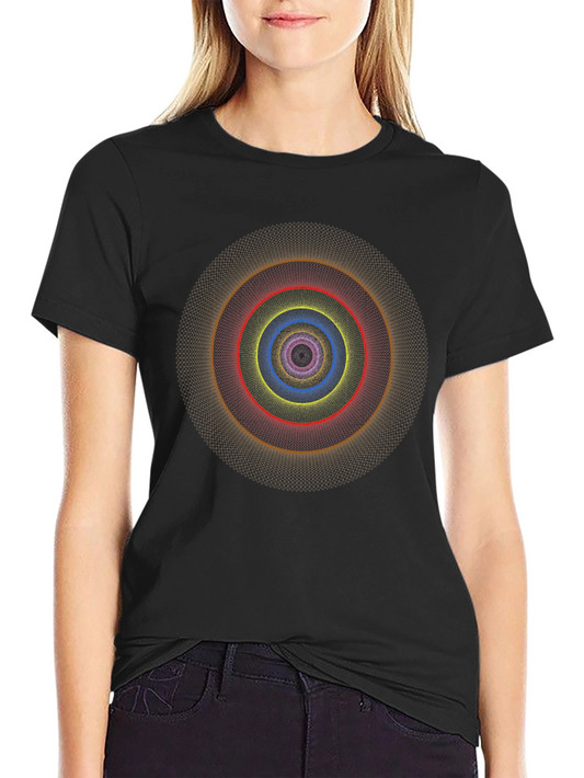 Geometric Circles T-Shirt - Abstract Graphic Design