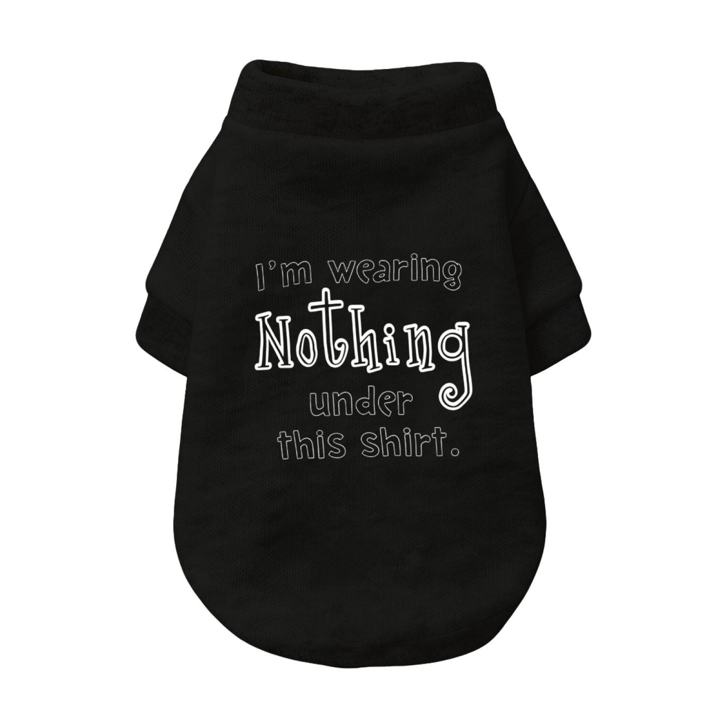 Funny I¡¯m Wearing Nothing Under This Shirt Pet Cardigan Sweater