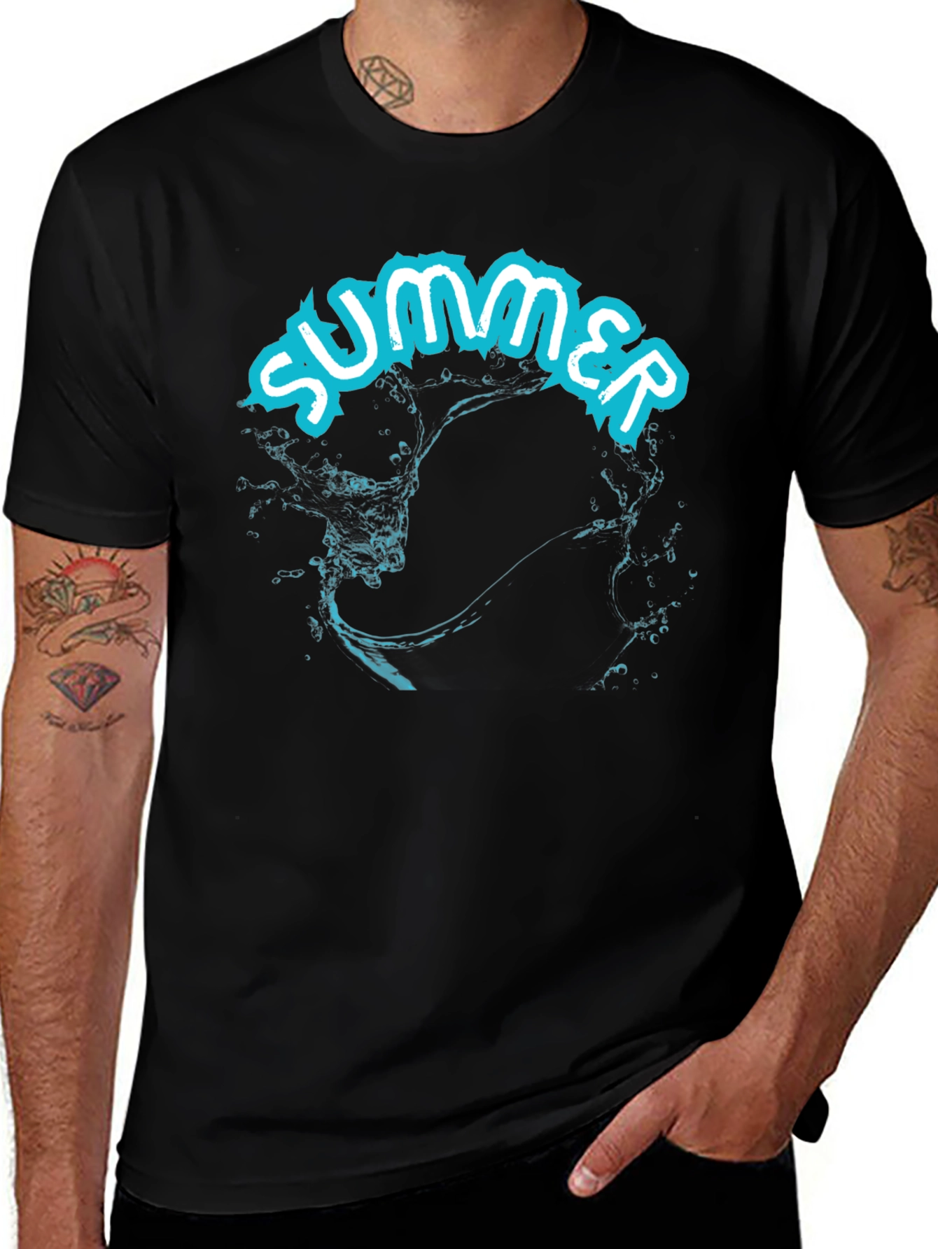 Summer Splash T-Shirt - Cool Water Graphic Tee