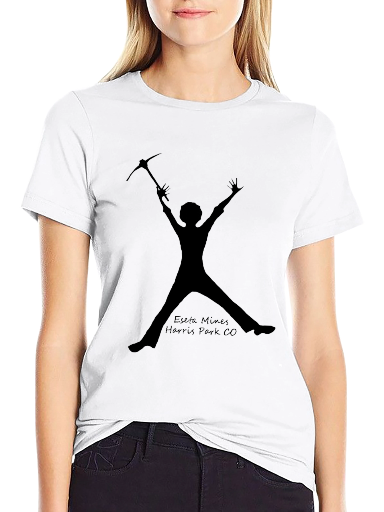 Miner Silhouette T-Shirt - Eseta Mines Harris Park CO