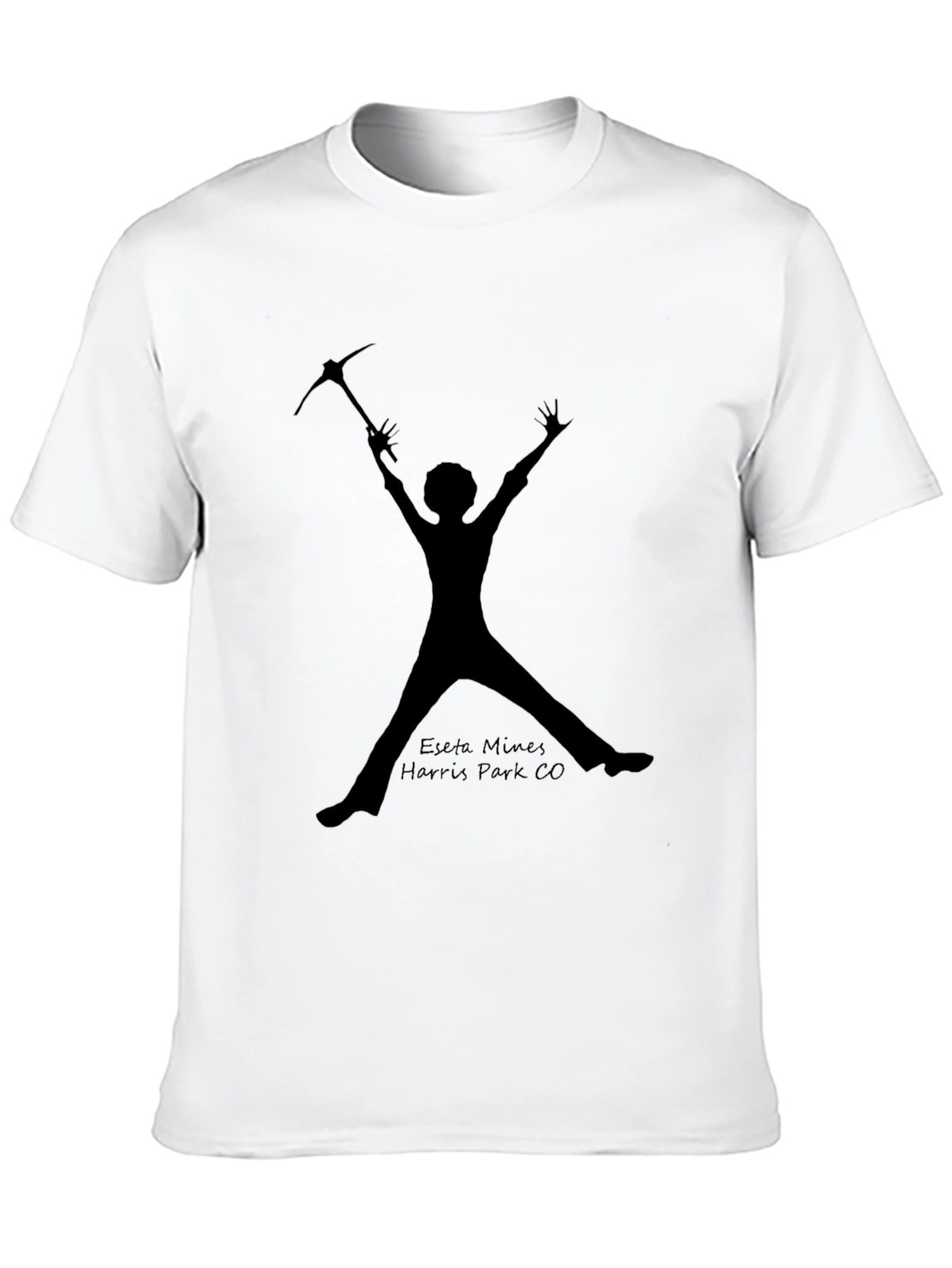 Miner Silhouette T-Shirt - Eseta Mines Harris Park CO
