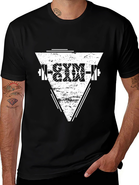 Gym Graphic Black T-Shirt - Mens Fitness Apparel