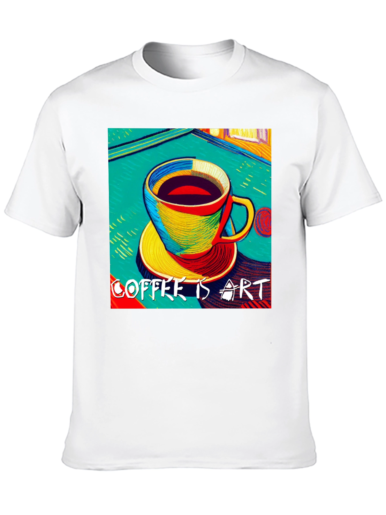 Coffee is Art Graphic Tee - Black