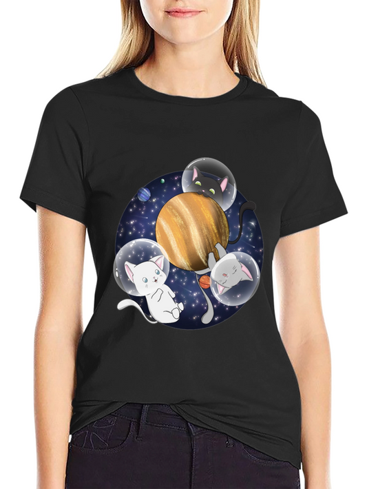 Cosmic Cats T-Shirt - Space Adventure